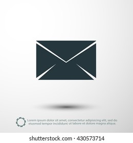 black envelope icon