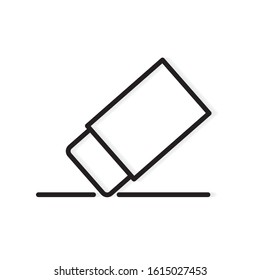 black eraser icon- vector illustration