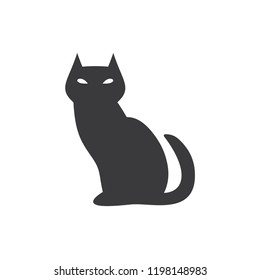 Black Evil Cat Vector Icon Stock Vector (Royalty Free) 1198148983 ...