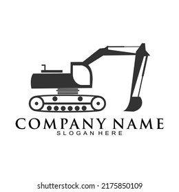 Schwarzer Bagger, Vektorgrafik-Logo