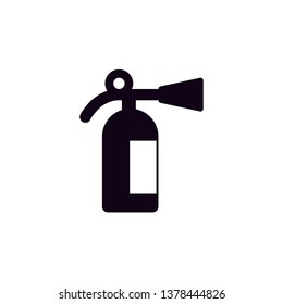 black extinguisher icon with white background