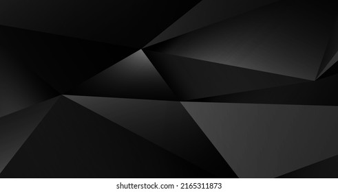 schwarzer Hintergrund mit 3D-Dreieck und tiefem Schatten, roter Metallhintergrund 