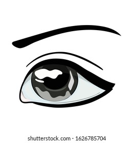 Black Eye Character Vector Animation