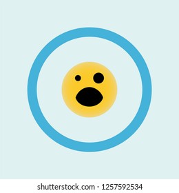 black eye emoji icon symbol. Premium quality isolated black eye emoji vector icon in trendy style. black eye emoji element.