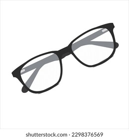 Gafas oculares negras aisladas sobre fondo blanco