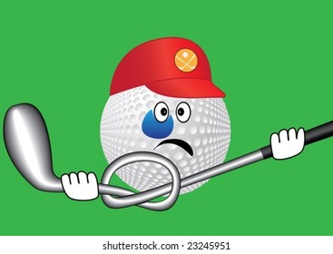 Black eye (golf bruise humor)