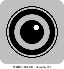 black eye icon, camera icon