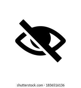 Black eye icon design vector