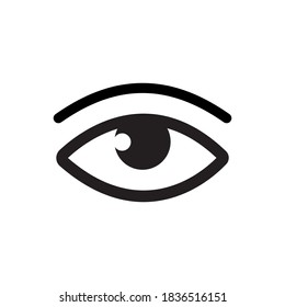 Black eye icon design vector