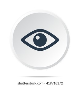 Black Eye icon on white web button