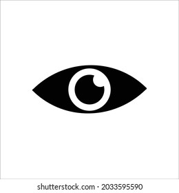 black eye icon vector. Eps 10.