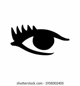 Black eye logo stock vector

