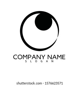 black eye vector illustration design, simple black eye icon