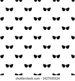 Black eyeglasses pattern seamless vector repeat geometric for any web design