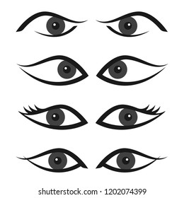 Similar Images, Stock Photos & Vectors of Eye sign set illustration