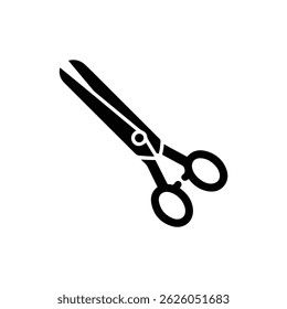 Black Fabric Snips Icon Small Cutting Tool Minimal Style