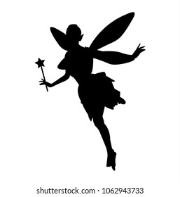 Black fairy silhouette