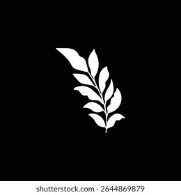 Black fall leaves of autumn tree silhouette.