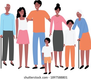 576 Extended Black Family Images, Stock Photos & Vectors | Shutterstock