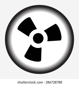 black fan and propeller icon