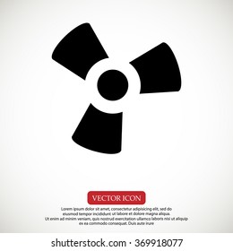 black fan and propeller icon