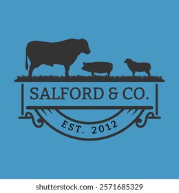 Black Farm Products Logo Adobe Illustrator Artwork