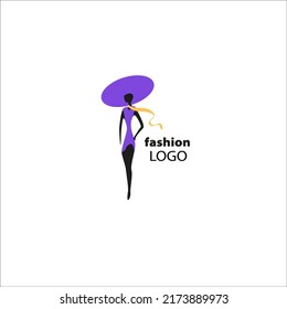 Black Fashion logo dress vector design