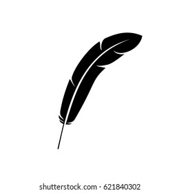 Black Feather Logo Template