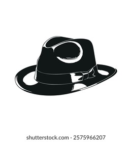 Black Fedora Hat with a Classic Touch