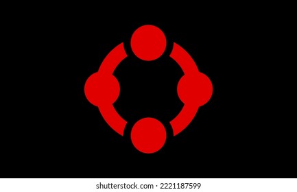 Black Fetish flag vector illustration isolated. Fetishism is love for a particular thing, object, material, substance, body part or some more abstract phenomenon. People with open arms sign. LGBTQ.