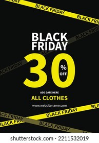 black Ffriday big sale flyer poster or social media post template design