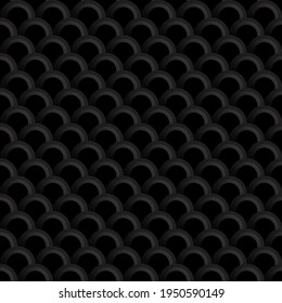 Papel tapiz de textura de fibra negra, fondo de vector abstracto, fondo de patrón sin costura.	