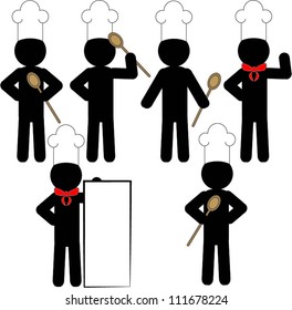 Black figure of a cook