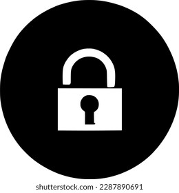 Billigsymbol für schwarze Füllverriegelung, einfaches, sicheres Passwortschutz flaches Design-Konzept, Vektorgrafik für App-und Web-Banner-Schaltfläche ui ux Interface-Elemente einzeln auf weißem Hintergrund