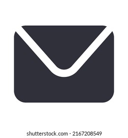 Black fill message icon design