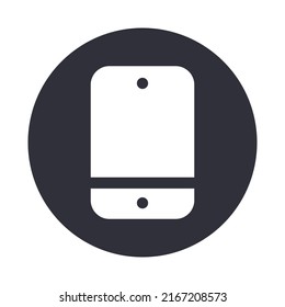 Black fill phone icon design