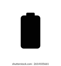 Black Filled Full Charge Battery Level Icon