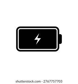 Black filled fully charged battery icon, symbolizing regained physical and mental energy after quitting alcohol. Used in recovery milestone charts, energy tracking, and wellness motivation.