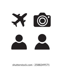 black filled icon silhouette vector illustration