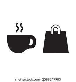 black filled icon silhouette vector illustration