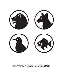 black filled icon silhouette vector illustration