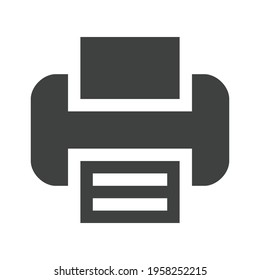 Diseño de iconos de impresión rellenos de negro