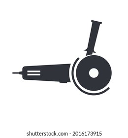 Black filled Sander vector icon isolated on white transparent background. Building and repair tool Symbol. 