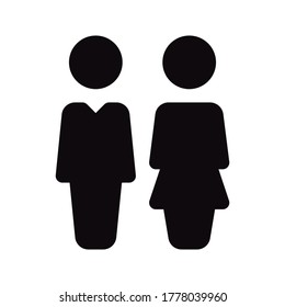 Black filled wc icon design
