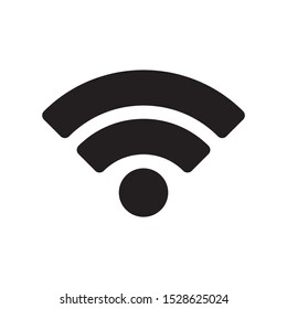 Black filled wifi icon design