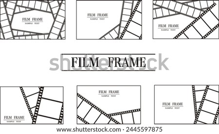 Black film background frame material set