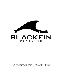 Black Fin logo vector illustration