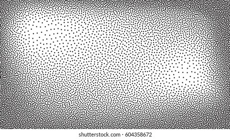 black fine dotted vector pattern background