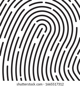 fondo de huella digital negra - ilustración vectorial