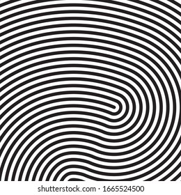 fondo de huella digital negra - ilustración vectorial